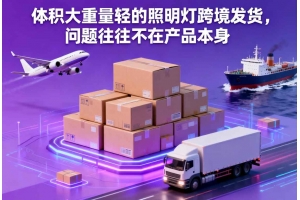體積大重量輕的照明燈跨境發(fā)貨，問(wèn)題往往不在產(chǎn)品本身