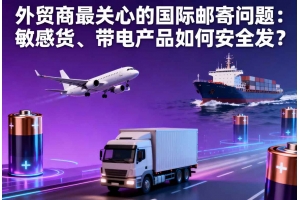 外貿(mào)商最關(guān)心的國(guó)際郵寄問(wèn)題：敏感貨、帶電產(chǎn)品如何安全發(fā)？