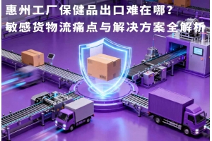 惠州工廠保健品出口難在哪？敏感貨物流痛點與解決方案全解析