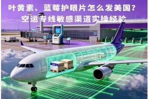 葉黃素、藍莓護眼片怎么發美國？空運專線敏感渠道實操經驗